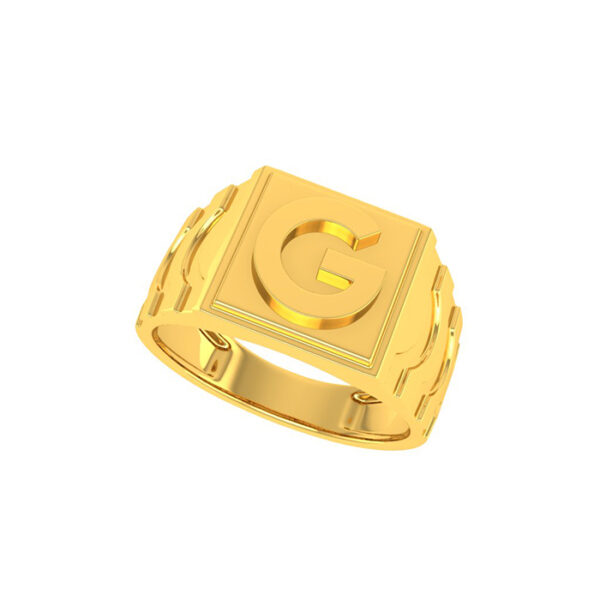 Alphabet Gents Ring  | BIS 916 Purity