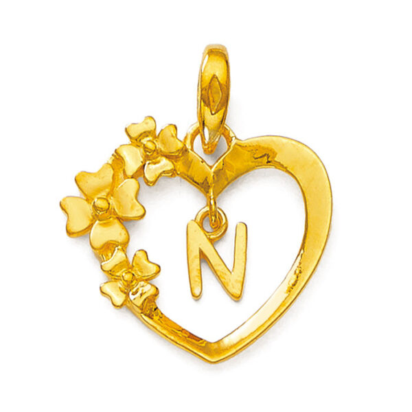 Alphabet Heart Pendant | BIS 916 Purity