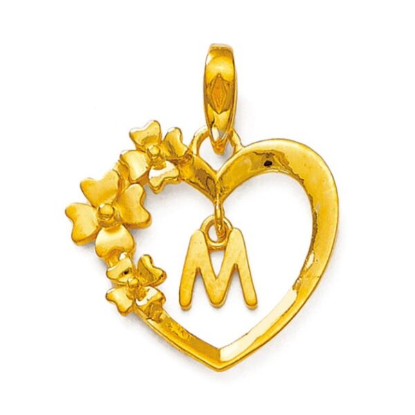 Alphabet Heart Pendant | BIS 916 Purity