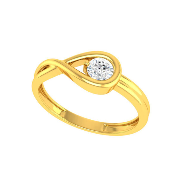 Cubic Zirconia Solitaire Ring | BIS 916 Purity