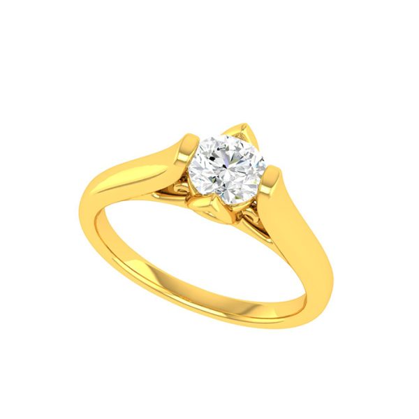 Paul Gold Solitaire Ring | BIS 916 Purity