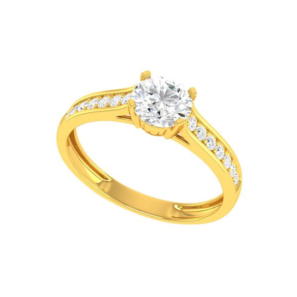 Paul Gold Solitaire Ring | BIS 916 Purity