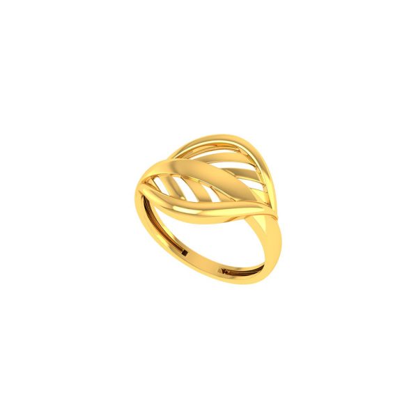 PAUL GOLD Leaf Ring | BIS 916 Purity