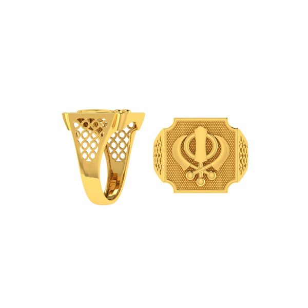 Paul Gold Fancy Gents Ring | BIS 916 Purity
