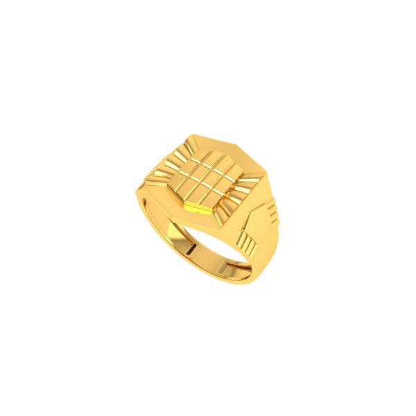 Paul Gold Fancy Gents Ring | BIS 916 Purity