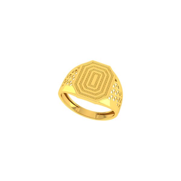 Paul Gold Fancy Gents Ring | BIS 916 Purity