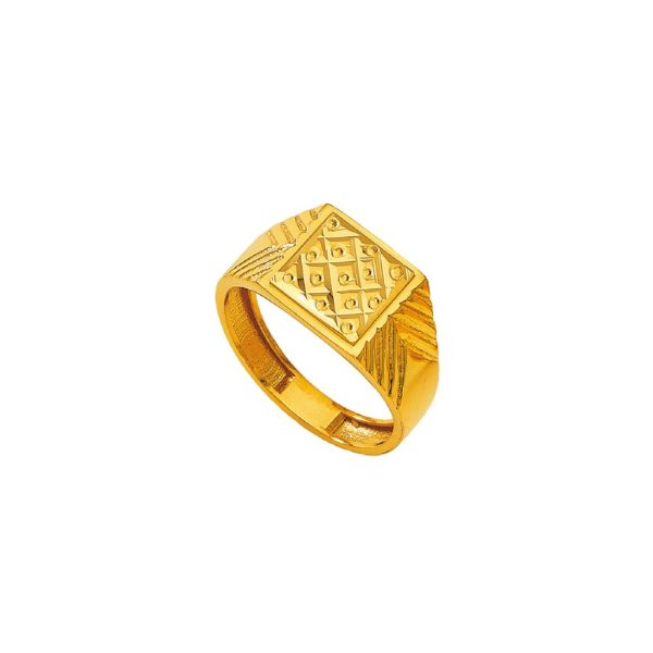 Paul Gold Fancy Gents Ring | BIS 916 Purity