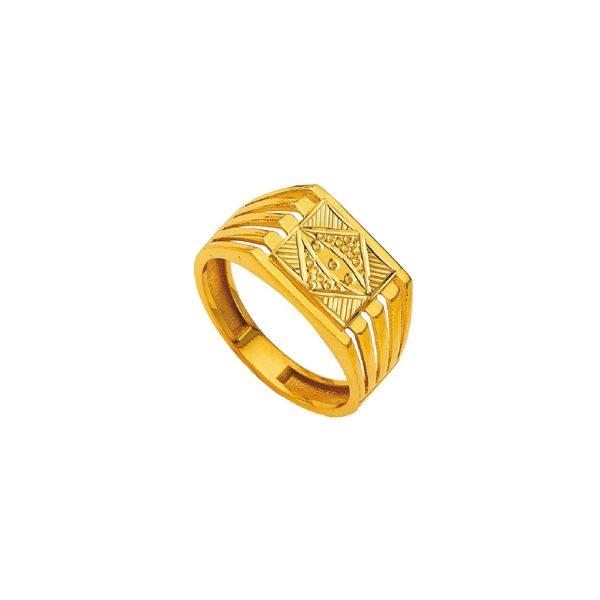 Paul Gold Fancy Gents Ring | BIS 916 Purity