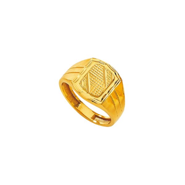 Paul Gold Fancy Gents Ring | BIS 916 Purity