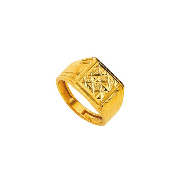 Paul Gold Fancy Gents Ring | BIS 916 Purity