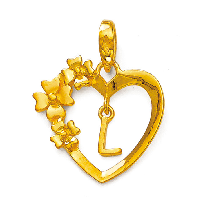 Alphabet Heart Pendant | BIS 916 Purity