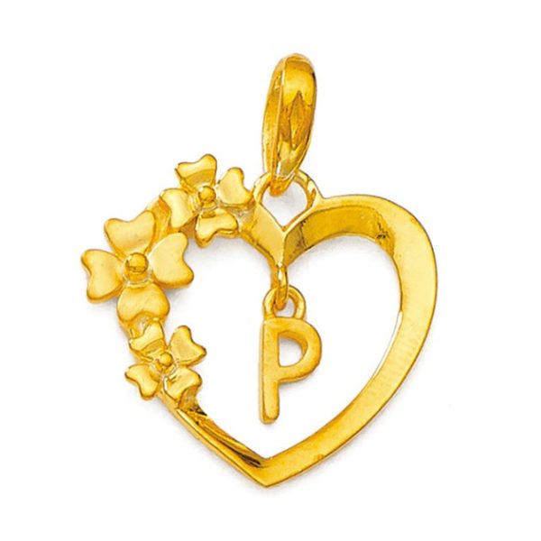 Alphabet Heart Pendant | BIS 916 Purity