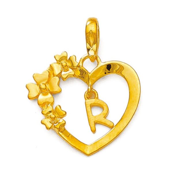 Alphabet Heart Pendant | BIS 916 Purity