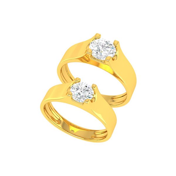 Couple Band Ring  | BIS 916 Purity