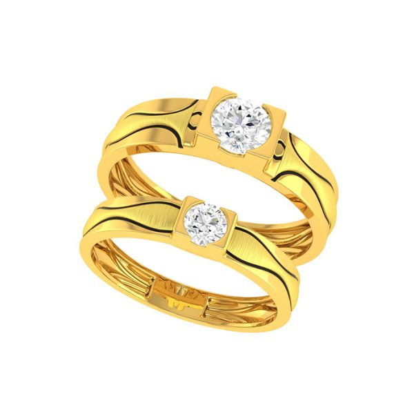 Couple Band Ring  | BIS 916 Purity