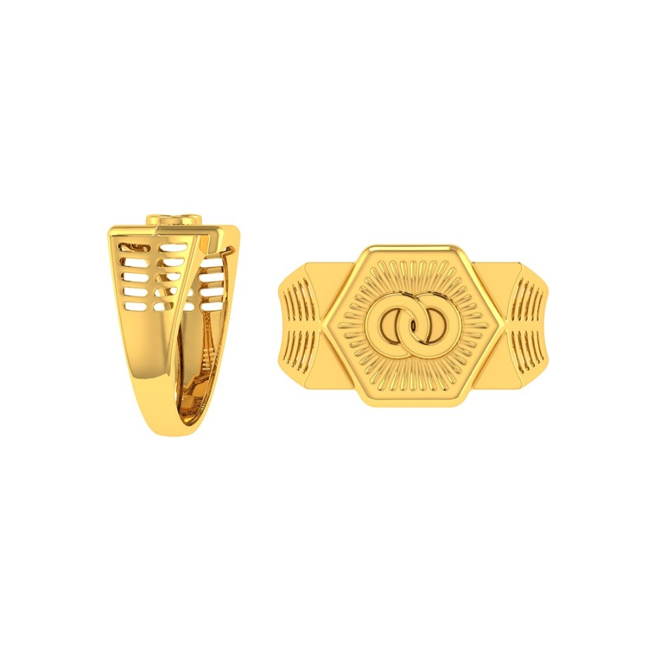 Paul Gold Fancy Gents Ring | BIS 916 Purity