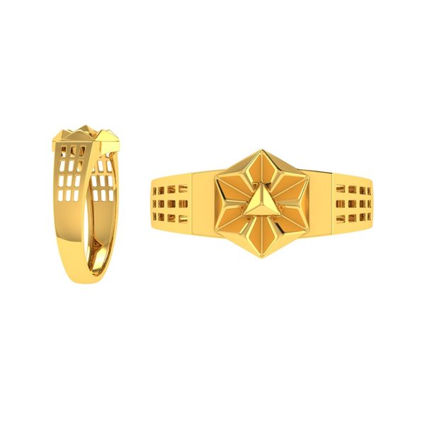 Paul Gold Fancy Gents Ring | BIS 916 Purity