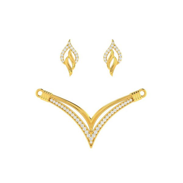 Fancy Mangalsutra Set  | BIS 916 Purity